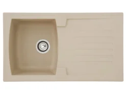 Respekta Einbauspüle Mineralite Boston 86 cm x 50 cm Sandbeige