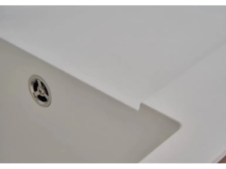 Respekta Einbauspüle Mineralite Denver 78 cm x 44 cm Weiß