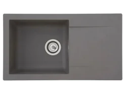 Respekta Einbauspüle Mineralite Denver 78 cm x 44 cm Betongrau