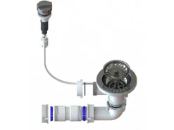 Respekta Excentergarnitur für 1 + 1,5 Becken-Spülen