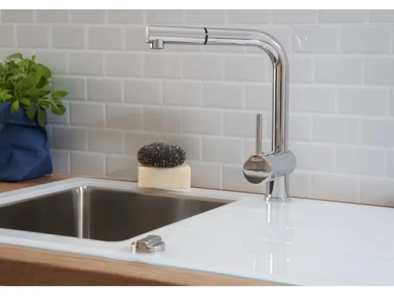 Respekta Glasspüle New York 86 cm x 50 cm Weiß