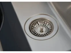 Respekta Glasspüle New York 100 cm x 50 cm Schwarz