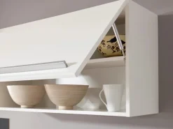 Respekta Inselküche Gabriel 290 cm Weiß Hochglanz