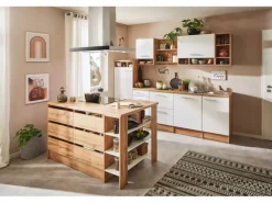 Respekta Inselküche Hilde 280 cm Weiß