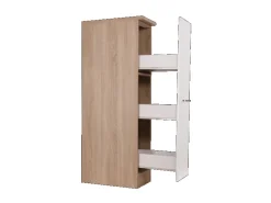 Respekta Küchen-Apothekerschrank Merle 30 cm Weiß
