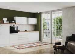 Respekta Küchen-Doppelblock Gabriel 200 cm x 320 cm x 60 cm Weiß