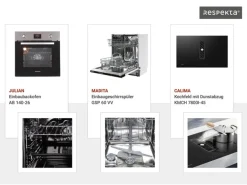 Respekta Küchen-Doppelblock Gabriel 200 cm x 320 cm x 60 cm Weiß