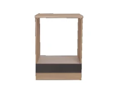 Respekta Küchen-Herdumbauschrank Merle 60 cm Grau