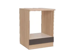 Respekta Küchen-Herdumbauschrank Merle 60 cm Grau