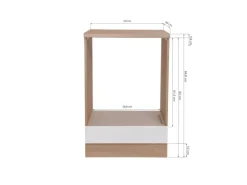 Respekta Küchen-Herdumbauschrank Merle 60 cm Grau