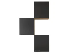 Respekta Küchenmöbel-Set 8 Merle 100 cm Schwarz