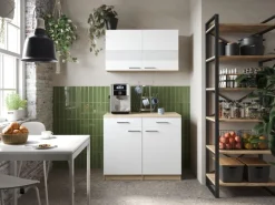 Respekta Küchenmöbel-Set 9 Merle 100 cm Weiß