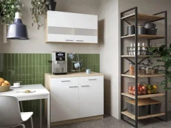 Respekta Küchenmöbel-Set 9 Merle 100 cm Weiß