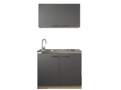 Respekta Küchenmöbel-Set 6 Merle 100 cm Grau