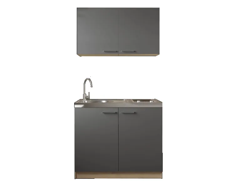 Respekta Küchenmöbel-Set 6 Merle 100 cm Grau