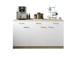 Respekta Küchenmöbel-Set 13 Merle 150 cm Weiß