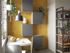 Respekta Küchenmöbel-Set 7 Merle 100 cm Grau