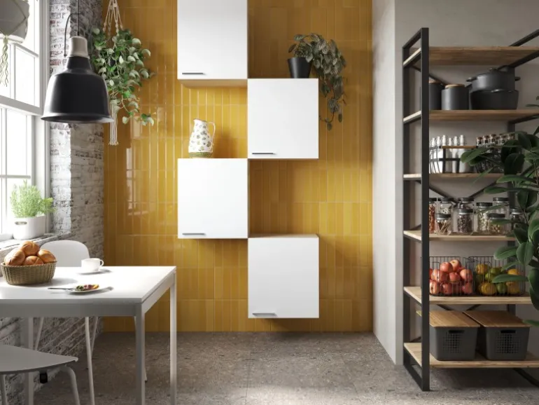 Respekta Küchenmöbel-Set 7 Merle 100 cm Weiß