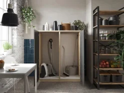 Respekta Küchenmöbel-Set 11 Merle 120 cm Grau