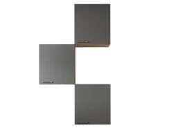 Respekta Küchenmöbel-Set 8 Merle 100 cm Grau