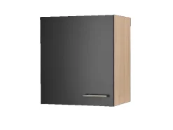 Respekta Küchen-Oberschrank Merle 50 cm Schwarz