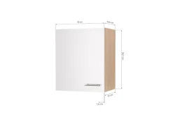 Respekta Küchen-Oberschrank Merle 50 cm Schwarz