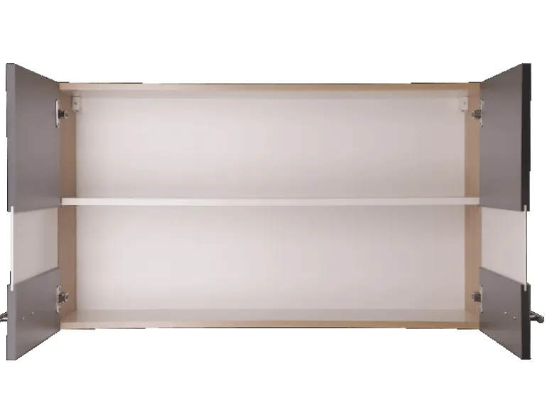 Respekta Küchen-Oberschrank Merle 100 cm Grau
