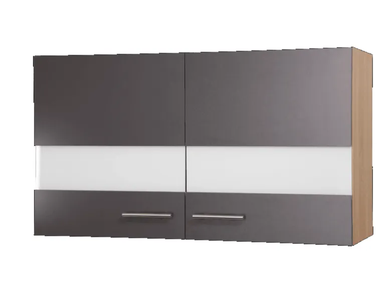 Respekta Küchen-Oberschrank Merle 100 cm Grau