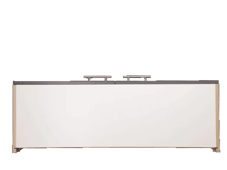 Respekta Küchen-Oberschrank Merle 100 cm Grau