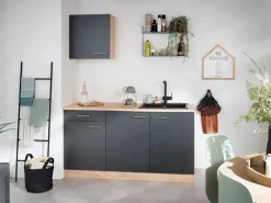 Respekta Küchen-Oberschrank Merle 50 cm Grau