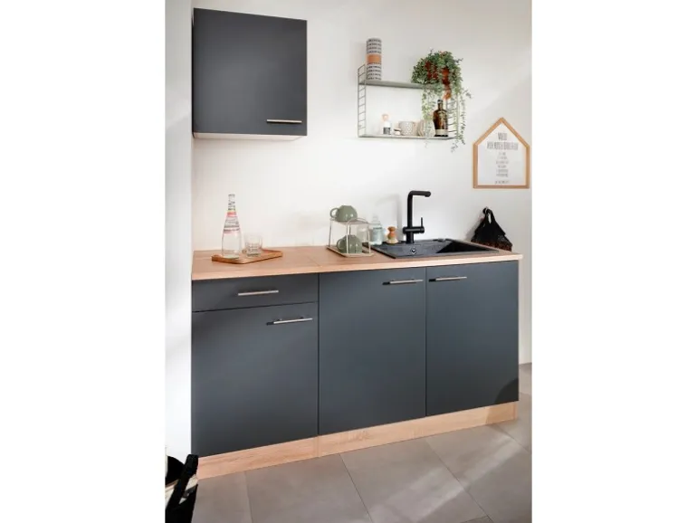 Respekta Küchen-Oberschrank Merle 50 cm Grau