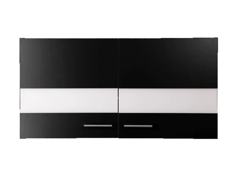 Respekta Küchen-Oberschrank Merle 110 cm Schwarz