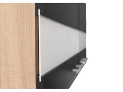 Respekta Küchen-Oberschrank Merle 110 cm Schwarz