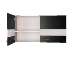 Respekta Küchen-Oberschrank Merle 110 cm Schwarz