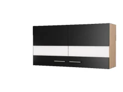 Respekta Küchen-Oberschrank Merle 110 cm Schwarz