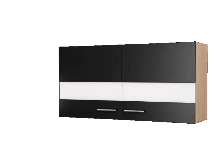 Respekta Küchen-Oberschrank Merle 110 cm Schwarz