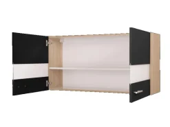 Respekta Küchen-Oberschrank Merle 110 cm Schwarz