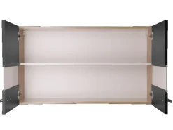 Respekta Küchen-Oberschrank Merle 100 cm Schwarz