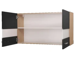 Respekta Küchen-Oberschrank Merle 100 cm Schwarz