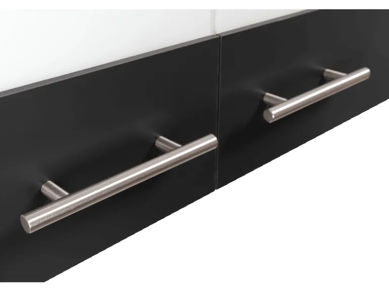 Respekta Küchen-Oberschrank Merle 100 cm Schwarz