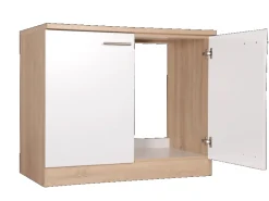 Respekta Küchen-Spülenunterschrank Merle 100 cm Weiß