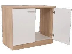 Respekta Küchen-Spülenunterschrank Merle 100 cm Weiß