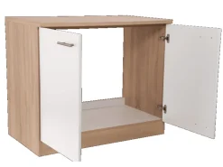 Respekta Küchen-Spülenunterschrank Merle 100 cm Weiß