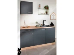 Respekta Küchen-Spülenunterschrank Merle 100 cm Grau