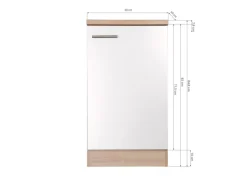 Respekta Küchen-Spülenunterschrank Merle 50 cm Schwarz