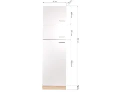 Respekta Küchen-Umbauschrank Merle 60 cm Schwarz