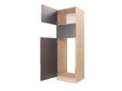 Respekta Küchen-Umbauschrank Merle 60 cm Grau