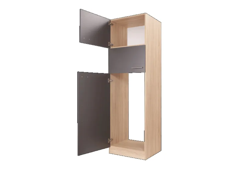 Respekta Küchen-Umbauschrank Merle 60 cm Grau