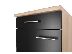 Respekta Küchen-Unterschrank Merle 50 cm Schwarz