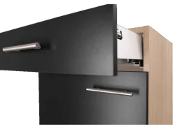 Respekta Küchen-Unterschrank Merle 50 cm Schwarz